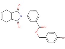 4-bromobenzyl 3-(1,3-dioxo-1,3,3a,4,7,7a-hexahydro-2H-isoindol-2-yl)benzoate