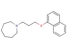 1-[3-(1-naphthyloxy)propyl]azepane oxalate