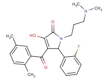 1-[3-(dimethylamino)propyl]-4-(2,5-dimethylbenzoyl)-5-(2-fluorophenyl)-3-hydroxy-1,5-dihydro-2H-pyrrol-2-one