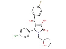 5-(4-chlorophenyl)-4-(4-fluorobenzoyl)-3-hydroxy-1-(tetrahydro-2-furanylmethyl)-1,5-dihydro-2H-pyrrol-2-one