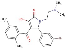 5-(3-bromophenyl)-1-[2-(dimethylamino)ethyl]-4-(2,5-dimethylbenzoyl)-3-hydroxy-1,5-dihydro-2H-pyrrol-2-one