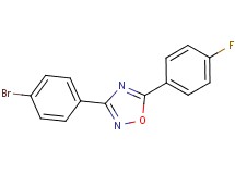 3-(4-bromophenyl)-5-(4-fluorophenyl)-1,2,4-oxadiazole