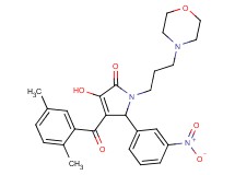 4-(2,5-dimethylbenzoyl)-3-hydroxy-1-[3-(4-morpholinyl)propyl]-5-(3-nitrophenyl)-1,5-dihydro-2H-pyrrol-2-one