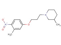 3-methyl-1-[3-(3-methyl-4-nitrophenoxy)propyl]piperidine oxalate