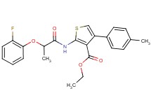 ethyl 2-{[2-(2-fluorophenoxy)propanoyl]amino}-4-(4-methylphenyl)-3-thiophenecarboxylate