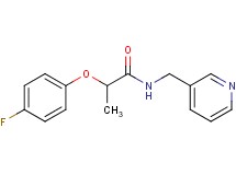 2-(4-fluorophenoxy)-N-(3-pyridinylmethyl)propanamide