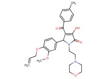 5-[4-(allyloxy)-3-methoxyphenyl]-3-hydroxy-4-(4-methylbenzoyl)-1-[2-(4-morpholinyl)ethyl]-1,5-dihydro-2H-pyrrol-2-one