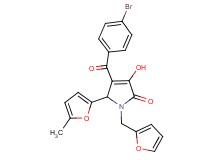 4-(4-bromobenzoyl)-1-(2-furylmethyl)-3-hydroxy-5-(5-methyl-2-furyl)-1,5-dihydro-2H-pyrrol-2-one