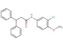 N-(3-chloro-4-methoxyphenyl)-3,3-diphenylpropanamide