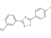 5-(4-fluorophenyl)-3-(3-methylphenyl)-1,2,4-oxadiazole