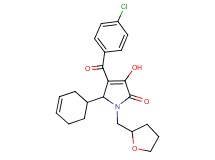 4-(4-chlorobenzoyl)-5-(3-cyclohexen-1-yl)-3-hydroxy-1-(tetrahydro-2-furanylmethyl)-1,5-dihydro-2H-pyrrol-2-one
