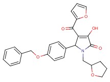 5-[4-(benzyloxy)phenyl]-4-(2-furoyl)-3-hydroxy-1-(tetrahydro-2-furanylmethyl)-1,5-dihydro-2H-pyrrol-2-one