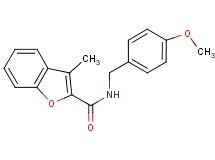 N-(4-methoxybenzyl)-3-methyl-1-benzofuran-2-carboxamide