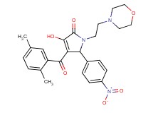 4-(2,5-dimethylbenzoyl)-3-hydroxy-1-[2-(4-morpholinyl)ethyl]-5-(4-nitrophenyl)-1,5-dihydro-2H-pyrrol-2-one