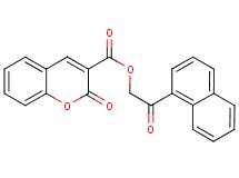 2-(1-naphthyl)-2-oxoethyl 2-oxo-2H-chromene-3-carboxylate