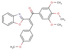 2-(1,3-benzoxazol-2-yl)-3-(4-methoxyphenyl)-1-(3,4,5-trimethoxyphenyl)-2-propen-1-one