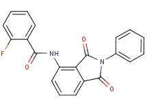 N-(1,3-dioxo-2-phenyl-2,3-dihydro-1H-isoindol-4-yl)-2-fluorobenzamide