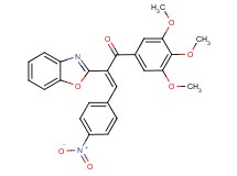 2-(1,3-benzoxazol-2-yl)-3-(4-nitrophenyl)-1-(3,4,5-trimethoxyphenyl)-2-propen-1-one