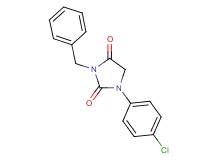 3-benzyl-1-(4-chlorophenyl)-2,4-imidazolidinedione