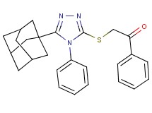 2-{[5-(1-adamantyl)-4-phenyl-4H-1,2,4-triazol-3-yl]thio}-1-phenylethanone