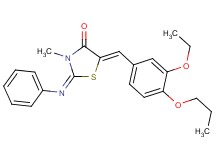 5-(3-ethoxy-4-propoxybenzylidene)-3-methyl-2-(phenylimino)-1,3-thiazolidin-4-one