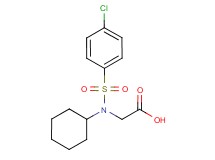N-[(4-chlorophenyl)sulfonyl]-N-cyclohexylglycine