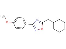 5-(cyclohexylmethyl)-3-(4-methoxyphenyl)-1,2,4-oxadiazole
