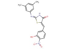 2-[(3,5-dimethylphenyl)imino]-5-(3-hydroxy-4-nitrobenzylidene)-1,3-thiazolidin-4-one