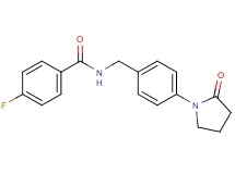 4-fluoro-N-[4-(2-oxo-1-pyrrolidinyl)benzyl]benzamide