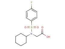 N-cyclohexyl-N-[(4-fluorophenyl)sulfonyl]glycine