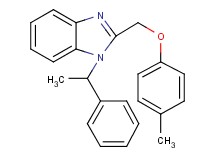 2-[(4-methylphenoxy)methyl]-1-(1-phenylethyl)-1H-benzimidazole