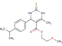 2-methoxyethyl 4-(4-isopropylphenyl)-6-methyl-2-thioxo-1,2,3,4-tetrahydro-5-pyrimidinecarboxylate