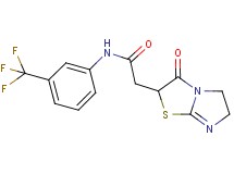 2-(3-oxo-2,3,5,6-tetrahydroimidazo[2,1-b][1,3]thiazol-2-yl)-N-[3-(trifluoromethyl)phenyl]acetamide