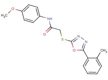 N-(4-methoxyphenyl)-2-{[5-(2-methylphenyl)-1,3,4-oxadiazol-2-yl]thio}acetamide