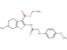 ethyl 2-{[N-(4-methoxyphenyl)glycyl]amino}-6-methyl-4,5,6,7-tetrahydro-1-benzothiophene-3-carboxylate