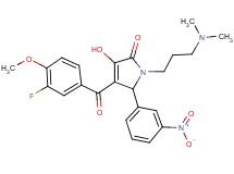 1-[3-(dimethylamino)propyl]-4-(3-fluoro-4-methoxybenzoyl)-3-hydroxy-5-(3-nitrophenyl)-1,5-dihydro-2H-pyrrol-2-one