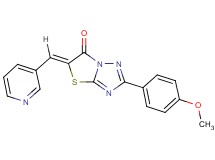 2-(4-methoxyphenyl)-5-(3-pyridinylmethylene)[1,3]thiazolo[3,2-b][1,2,4]triazol-6(5H)-one