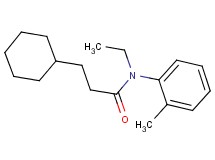 3-cyclohexyl-N-ethyl-N-(2-methylphenyl)propanamide