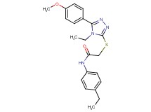 2-{[4-ethyl-5-(4-methoxyphenyl)-4H-1,2,4-triazol-3-yl]thio}-N-(4-ethylphenyl)acetamide