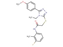 2-{[4-ethyl-5-(4-methoxyphenyl)-4H-1,2,4-triazol-3-yl]thio}-N-(3-fluoro-2-methylphenyl)acetamide