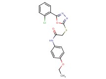 2-{[5-(2-chlorophenyl)-1,3,4-oxadiazol-2-yl]thio}-N-(4-ethoxyphenyl)acetamide