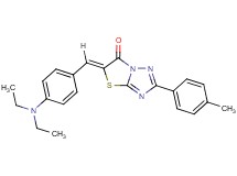 5-[4-(diethylamino)benzylidene]-2-(4-methylphenyl)[1,3]thiazolo[3,2-b][1,2,4]triazol-6(5H)-one