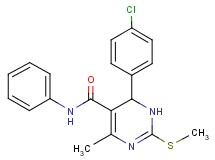 6-(4-chlorophenyl)-4-methyl-2-(methylthio)-N-phenyl-1,6-dihydro-5-pyrimidinecarboxamide hydroiodide