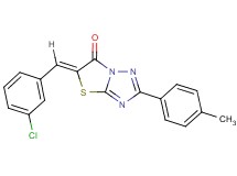 5-(3-chlorobenzylidene)-2-(4-methylphenyl)[1,3]thiazolo[3,2-b][1,2,4]triazol-6(5H)-one