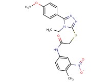 2-{[4-ethyl-5-(4-methoxyphenyl)-4H-1,2,4-triazol-3-yl]thio}-N-(4-methyl-3-nitrophenyl)acetamide