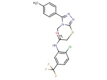 N-[2-chloro-5-(trifluoromethyl)phenyl]-2-{[4-ethyl-5-(4-methylphenyl)-4H-1,2,4-triazol-3-yl]thio}acetamide