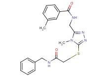 N-[(5-{[2-(benzylamino)-2-oxoethyl]thio}-4-methyl-4H-1,2,4-triazol-3-yl)methyl]-3-methylbenzamide