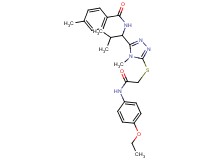 N-{1-[5-({2-[(4-ethoxyphenyl)amino]-2-oxoethyl}thio)-4-methyl-4H-1,2,4-triazol-3-yl]-2-methylpropyl}-4-methylbenzamide