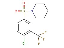 1-{[4-chloro-3-(trifluoromethyl)phenyl]sulfonyl}piperidine