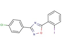 3-(4-chlorophenyl)-5-(2-iodophenyl)-1,2,4-oxadiazole